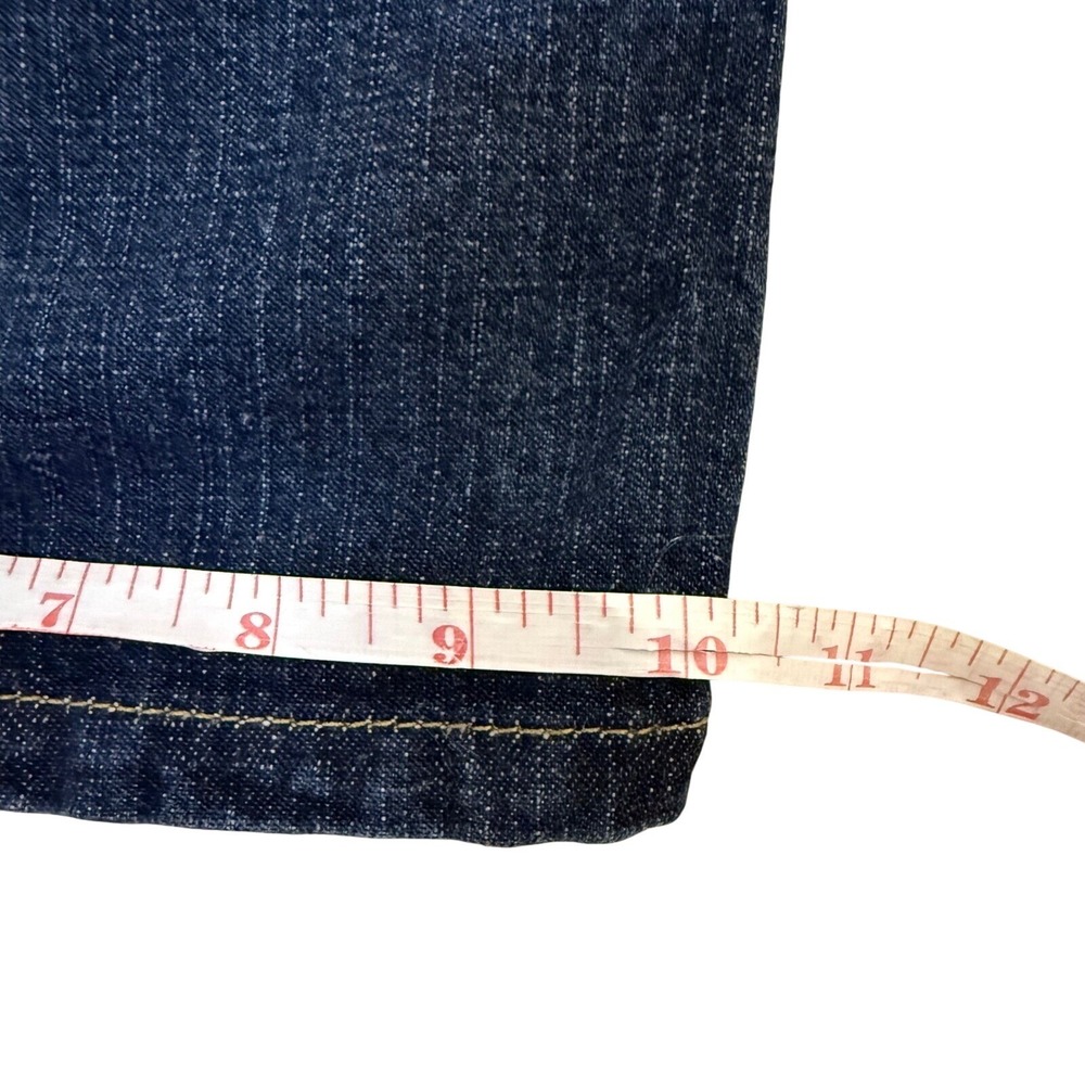 Calvin Klein Low Rise Flare Jeans Y2K Womens 7 Dark Wash Bootcut 32x33 NWT - Picture 11 of 14